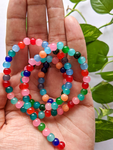 Multicolour - 6mm Glass Beads