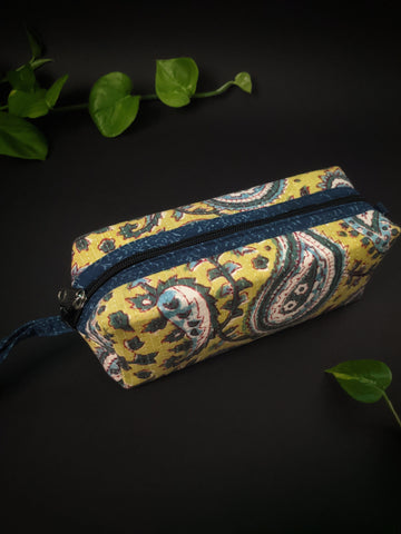 Neon Kantha Stitch - Cosmetic Pouch