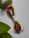 Neon Multicolour - Rattail Satin Cord (Pack of 5)