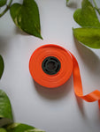 Neon Orange - Satin Ribbon (0.5 inch)