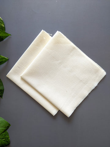 Off White - Casement Cotton Fabric (Pack of 2)