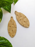 Oval Bauble - MDF Cutout (Pack of 2)