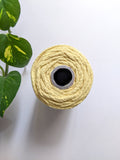 Lemon Yellow - 4mm Braided Macrame Thread