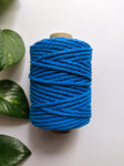 Azure Blue - 4mm Twisted Macrame Thread