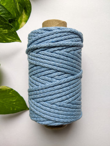 Cornflower Blue - 4mm Braided Macrame Thread