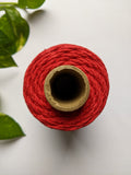 Red - 4mm Braided Macrame Thread