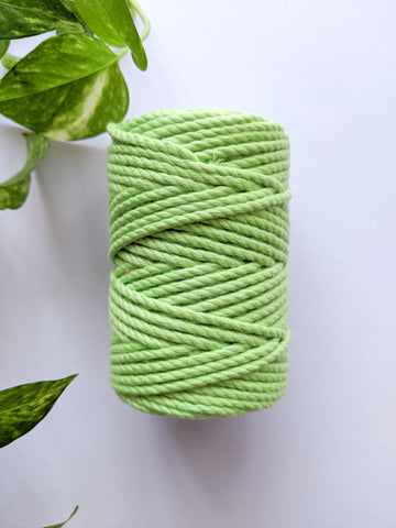 Lime Green - 4mm Twisted Macrame Thread