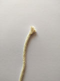 Off white - 6mm Twisted Macrame Thread
