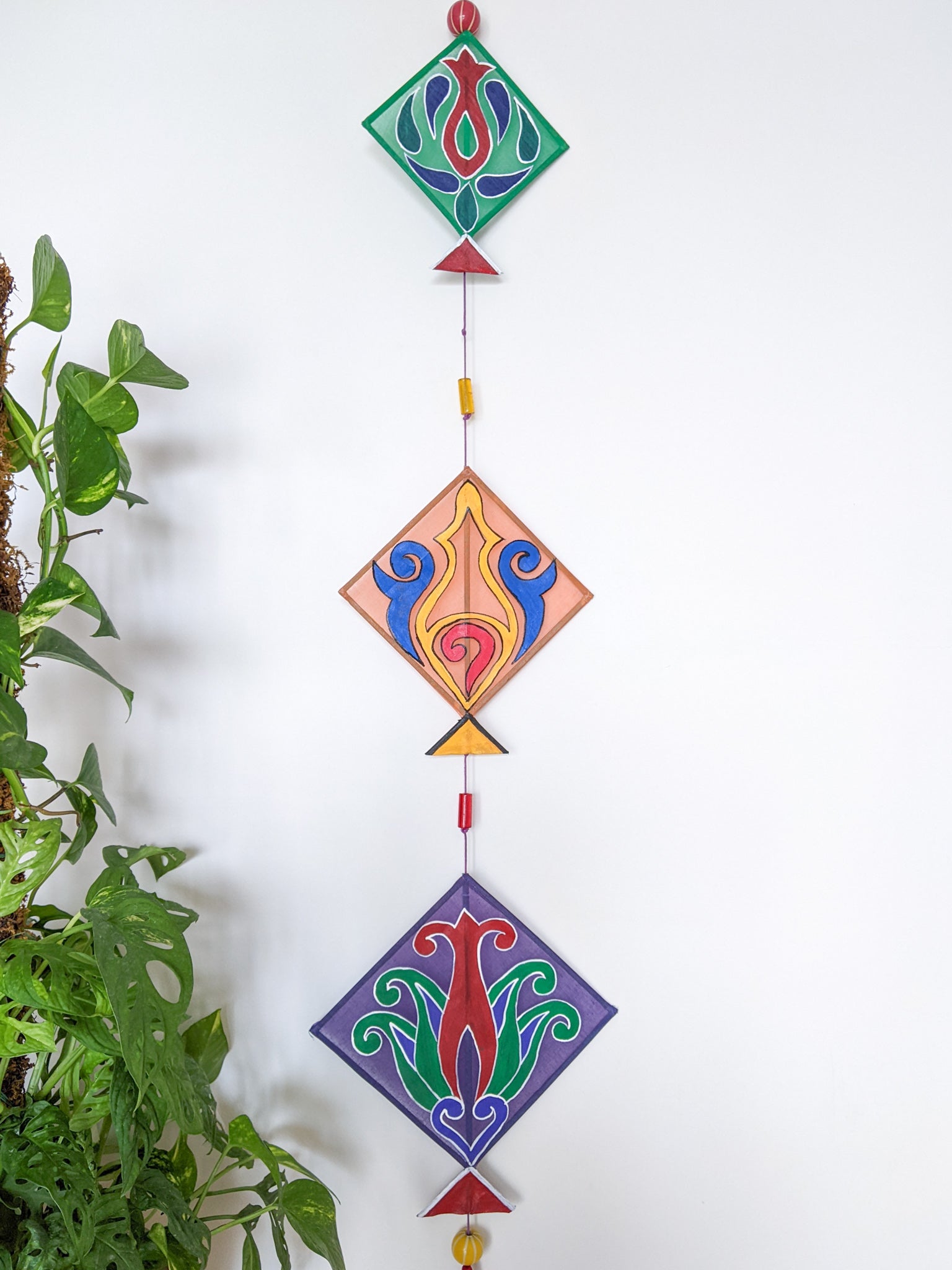 Vibrant Kite Wall Hanging Set of 2 Online in India