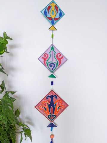 Colourful Kites (Design 1) - Hand-painted Hangings