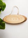 Small - Wooden Oval Hanging Board