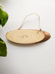 Small - Wooden Oval Hanging Board