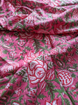 Pink Floral - Printed Fabric