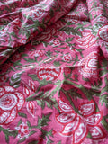 Pink Floral - Printed Fabric