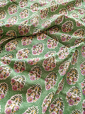 Sea Green Florals - Printed Fabric