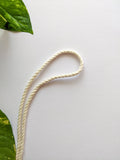 Off White - 4mm Twisted Macrame Thread