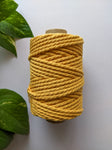 Golden Yellow - 4mm Twisted Macrame Thread