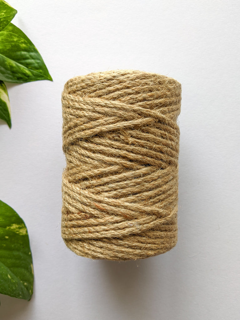  LEREATI Jute Twine String, 6mm 164 Feet Green Twine Rope Thick  Natural Jute Rope 4-Ply Hemp Rope Garden String DIY Hemp Twine for Crafts,  Gardening, Cat Scratching Post, Gift Wrapping, Christmas