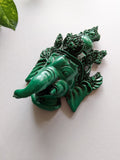 Green Ganesha - Wall Mask