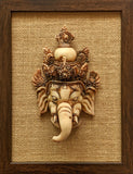 Brown Ganesha - Wall Frame