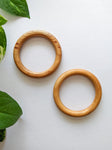 3" Inches - Circular Wooden Rings (Set of 2)
