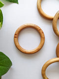 3" Inches - Circular Wooden Rings (Set of 2)