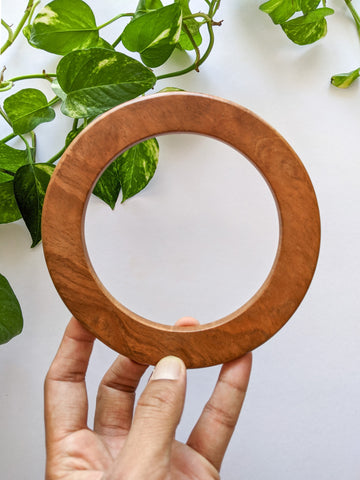 Flat Wooden Rings (Set of 2)