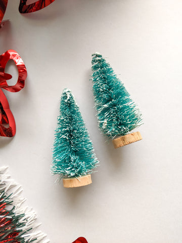 Tiny Pine Trees - Christmas Decoration (Pack of 2)