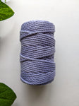 Iris Purple - 4mm Twisted Macrame Thread
