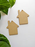 House - Keychain MDF Base (Pack of 2)
