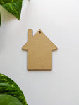 House - Keychain MDF Base (Pack of 2)