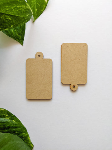 Rectangle - Keychain MDF Base (Pack of 2)
