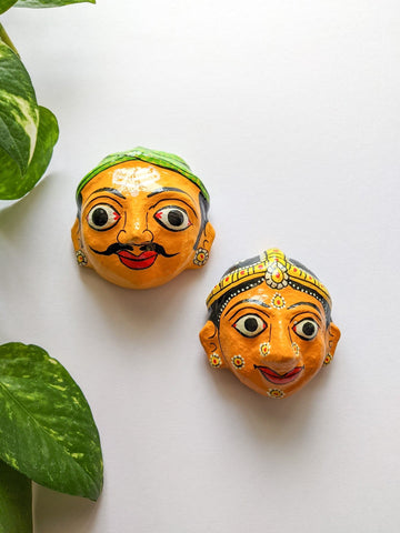 Mini Yellow - Cheriyal Masks