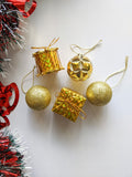 Golden Bauble - Christmas Hanging (Pack of 5)