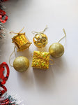 Golden Bauble - Christmas Hanging (Pack of 5)
