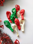 Multicolour Balloons - Christmas Theme (Pack of 10)