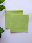Lime Green - Poplin Cotton Fabrics (Pack of 2)