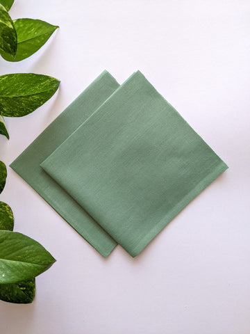 Olive Green - Poplin Cotton Fabrics (Pack of 2)