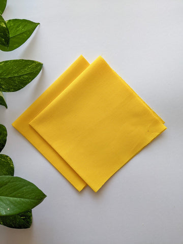 Yellow - Poplin Cotton Fabrics (Pack of 2)