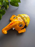 Yellow Ganesha - Cheriyal Mask