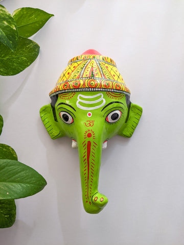 Green Ganesha - Cheriyal Mask