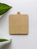 Square - Keychain MDF Base (Pack of 2)