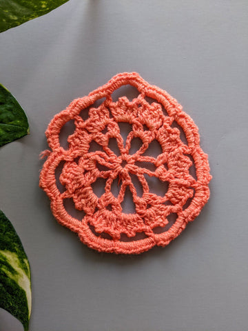 Salmon Pink - Doily (3" inches)