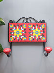 Red & Yellow - Blue Pottery Wall Hook