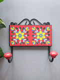Red & Yellow - Blue Pottery Wall Hook