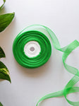 Parrot Green- Organza Ribbon (0.5 inch)