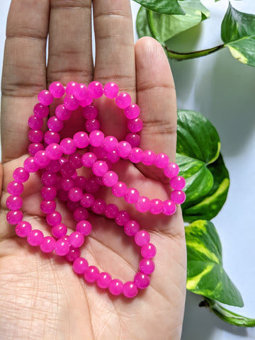 Pink - 6mm Glass Beads