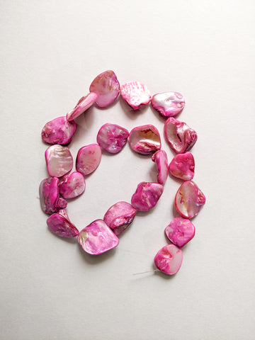Pink - Shell Beads