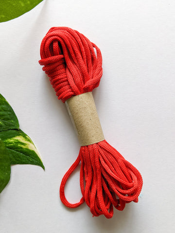 Red - 4mm Nylon Knot Macrame Thread