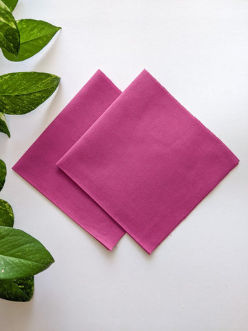 Rose Pink - Poplin Cotton Fabrics (Pack of 2)